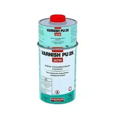 Поліуретановий захисний лак Isomat VARNISH-PU 2K Satin Комплект (А+В) 1 кг, прозорий