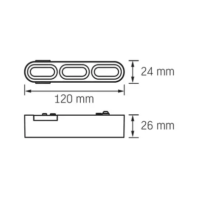 Светильник магнитный трековый Videx LD13B 5.5W 4000K 48V Black (VL-TRMS-LD13B)