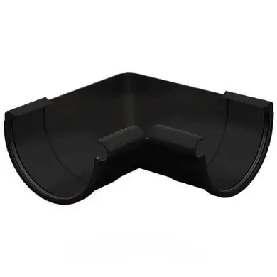 Кут ринви внутрішній Galeco PVC система 90/50 90° RAL 9005 Чорний