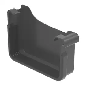 Заглушка левая (с уплотнителем) Galeco PVC² система 135/70х80 RAL 7021 Графитовый