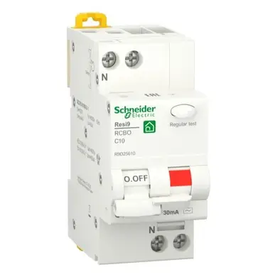 Дифференциальный автомат Schneider Electric RESI9 1P+N 10A  C 30mA АC 6kA (C2)