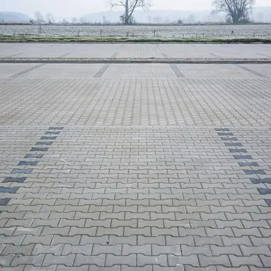 Тротуарная плитка Блок - Форт Двойная Т Красный 200х160, 100х160 мм