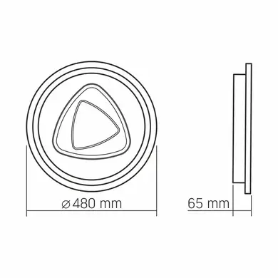 LED світильник функціональний Videx DECORA 56W (VL-CLD-997-SL)