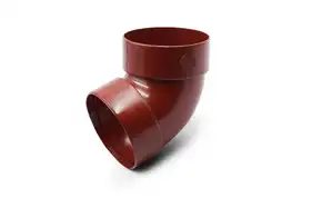 Отвод двумуфтовый RainWay система 90/75 67° RAL 3004 Красный