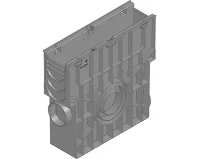Пісковловлювач HUARATON Recyfix Standard 100 (150х 488х 500), РР-РЕ, з пластик. корзиною, 0.5м.п.