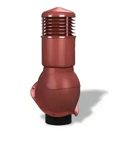 Вентиляційний вихід ізольований для металочерепиці Wirplast WiroVent PERFEKTA K55 Ø150/500 мм червоний