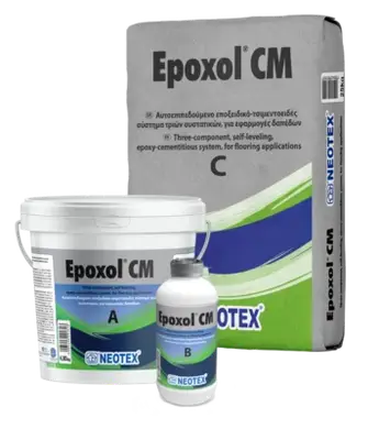 Эпоксидное цементное покрытие для полов NEOTEX Epoxol СM Комплект (А+В+С) 31 кг