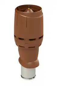Вентиляційний вихід VILPE 160/ИЗ/500 Flow з ковпаком коричневий