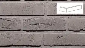Кутові елементи Loft Brick Бельгійська цегла 05 Сірий 222/100 x 71х15 мм