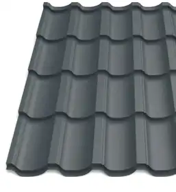 Металлочерепица Будсервис "Модерн 35" матполиэстер ARVEDI 0.50 mm RAL 7016 Графіт
