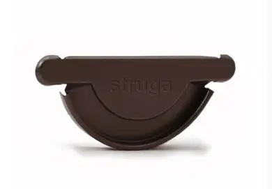 Заглушка желоба универсальная Struga система 150/100 RAL 8017 Коричневый