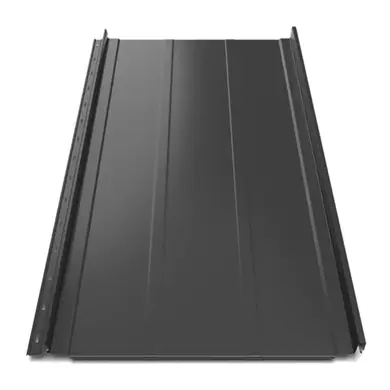 Кликфальц Tile "Трапеция" полиэстер Arcelor Nippon 0.39 mm RAL 9005 Черный