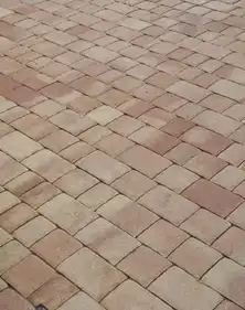 Тротуарна плитка Золотий Мандарин Стара площа 60 Колор мікс фігурна фаска, комплект каменів