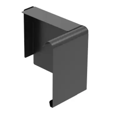 Заглушка правая декоративной планки Stal Galeco BEZOKAPOWY система 125/70х80 RAL 9005 Черный