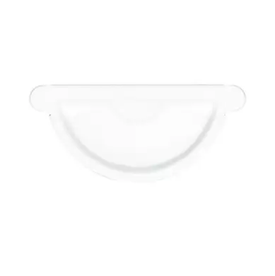 Заглушка желоба Акведук система Стандарт 125/87 RAL 9003 Сигнально-Белый