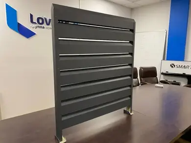 Панель ограждения LVKS DUOS Словакия U.S.Steel 0,45 PEMA RAL 7016