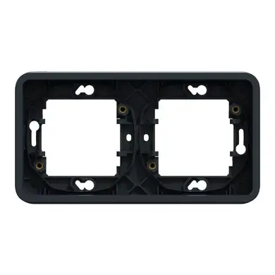 Рамка Schneider Electric 2-х кратна IP55 "MUREVA S" чорна (C2) 