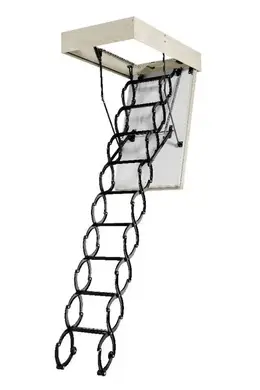 Чердачная лестница ОМАN Flex Polar металлическая ножничная Н290см 120х70см