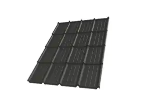 Металлочерепица Tile "Престиж 20" матполиэстер Arcelor Mittal 0.50 mm RAL 9005 Чёрный