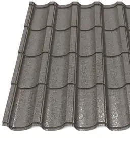 Металочерепиця Будсервіс "Модерн 15" Relief iceCrystal mat Thyssen krupp 0.50 mm RAL 8019 Коричневий