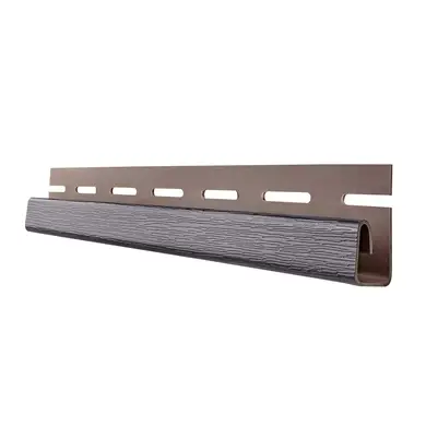J-профиль RainWay L-3000 мм RAL 8019 Темно-коричневый