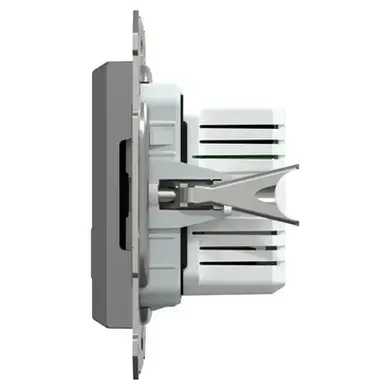 Розетка Schneider Electric 2-а USB внутр. А+С, 21Вт "ASFORA"  антрацит 