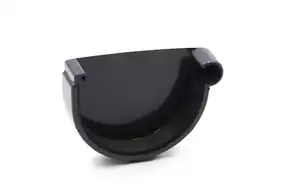 Заглушка желоба правая RainWay система 90/75 RAL 7024 Графит