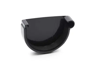 Заглушка ринви права RainWay система 90/75 RAL 7024 Графіт