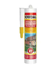 Герметик силиконовый Soudal нейтральный прозрачный 280мл