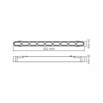 Светильник магнитный трековый Videx LD19B 18W 4000K 48V Black(VL-TRMS-LD19B)