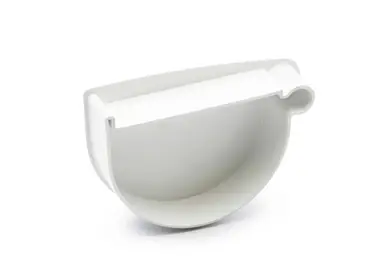 Заглушка воронки правая RainWay система 90/75 RAL 9003 Белый