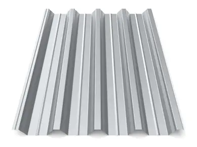 Профнастил Зартмет Н-57 полиэстер Dongbu Корея 0.45 mm RAL 9006 Металлик