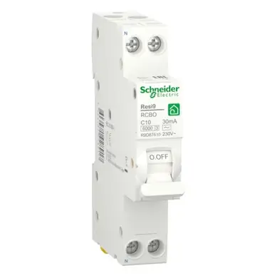 Дифференциальный автомат Schneider Electric RESI9 1M 1P+N 10A  C 30mA АC 6kA (C2)
