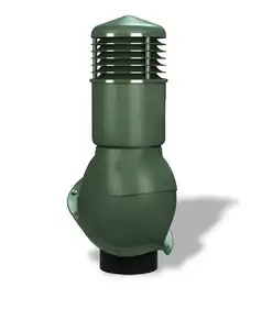 Вентиляційний вихід ізольований для металочерепиці Wirplast WiroVent PERFEKTA K55 Ø150/500 мм зелений