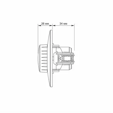 Димер Videx Binera LED 200Вт срібний шовк (VF-BNDML200-SS)