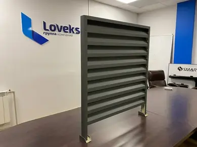 Паркан Жалюзі LVKS Optima 124/110мм Україна 0,45 PEMA RAL 7024
