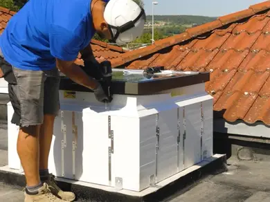 Окно для плоской крыши электрическое Roto OnTop Tronic FF2C 60х60 K1EF