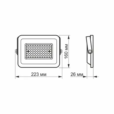 LED прожектор Videx F2e 50W 5000K (VL-F2e-505W)