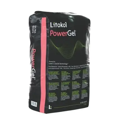 Двополімерний гелеподібний клей Litokol PowerGel® мішок 20 кг, ультра білий