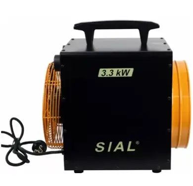 Гармата теплова SIAL D033-FT 3,3кВт, чорна