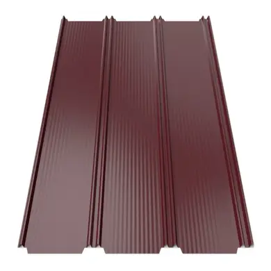 Кликфальц Tile "Фальц настил" полиэстер SeAH 0.45 mm RAL 3005 Красный