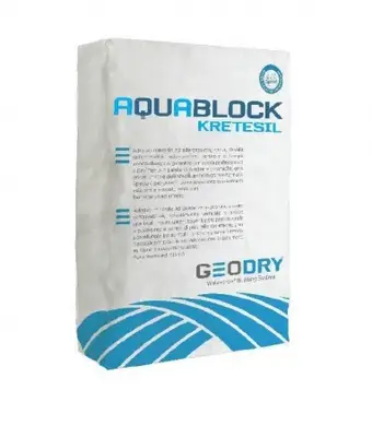 Гель гідроізоляційний мінеральний GEODRY AQUABLOCK KRETESIL 25 кг