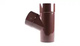 Трійник редукційний PROFIL система 90/75 Ø100/75/67° RAL 8017 Коричневий