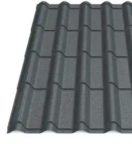 Металочерепиця Будсервіс "Ретро Преміум" Relief iceCrystal mat Thyssen krupp 0.50 mm RAL 7016 Графіт