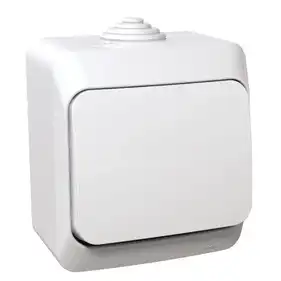 Вимикач Schneider Electric 1-кл. зовн. IP44 "Cedar Plus" білий (16А) (C1) 