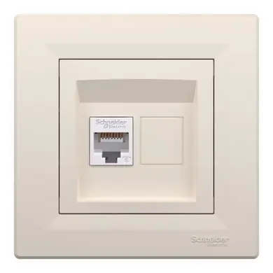 Розетка Schneider Electric комп. RJ-45 кат.6 UTP внутр. "ASFORA" сл.к. (C3) 