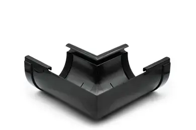 Угол желоба внутренний RainWay система 130/100, 90° RAL 9005 Черный