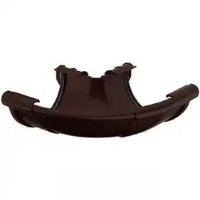 Кут ринви зовнішній Galeco PVC система 110/80 135° RAL 8019 Темно-коричневий