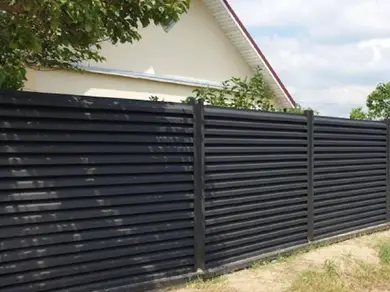 Паркан Жалюзі LVKS Optima 124/110мм Україна 0,45 PEMA RAL 7024
