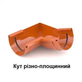 Угол наружный разно-плоскостной BRYZA система 125/90 Зеленый RAL 6020 (62-260ZI)